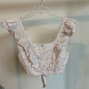 American eagle tie back blouse